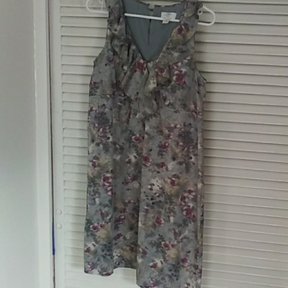 Anne Taylor Loft Empire Waist Sleeveless Dress
